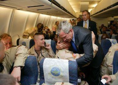 Now THERE is a Commander in Chief. "LIKE" if you agree.



Now we know why the military voted just under 70% for President Bush as they did for Romney. It is interesting that the far majority of the military votes for Republicans every election and then Democrats have the audacity to say "they support the troops", when they don't support their choices for THEIR Commander in Chief.